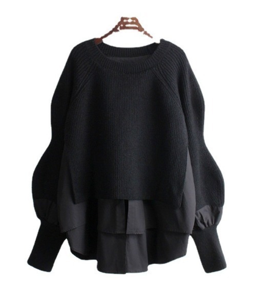 deux amour ニット セーター レイヤードニットトップス レディース