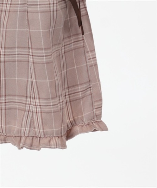ワイドパンツ パンツ 連ボタンチェック柄キュロット キッズ 子供服 女の子 | axes femme PETIT LADY | 19