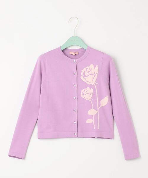 【洗える！】PRESENT ROSE カーディガン カーディガン 「洗える！」PRESENT ROSE カーディガン