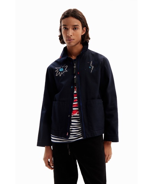 Desigual インディゴ ジップアップジャケット Desigual インディゴ ジップアップジャケット