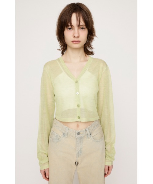 Sheer RIB 2wayカーディガン Sheer RIB 2wayカーディガン