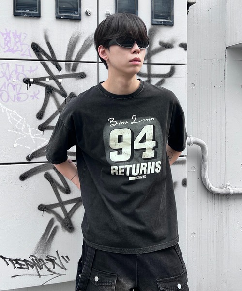 tシャツ ナンバーロゴピグメントTシャツ レディース メンズ