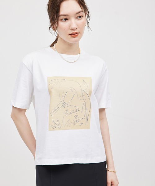 tシャツ 「ROPE' meets Henri Matisse」プリント Tシャツ レディース