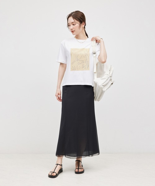 tシャツ 「ROPE' meets Henri Matisse」プリント Tシャツ レディース ROPE' tシャツ 「ROPE' meets Henri Matisse」プリント Tシャツ