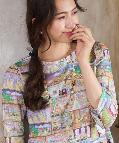 [新品タグ付] Jolly Poupee ティアードカットソー Jolly Poupee tシャツ 「22fabric」ラビリンスハウス/ティアード
