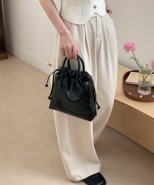 relac（レーラック） ショルダーバッグ バッグ 「本革」2WAY 巾着