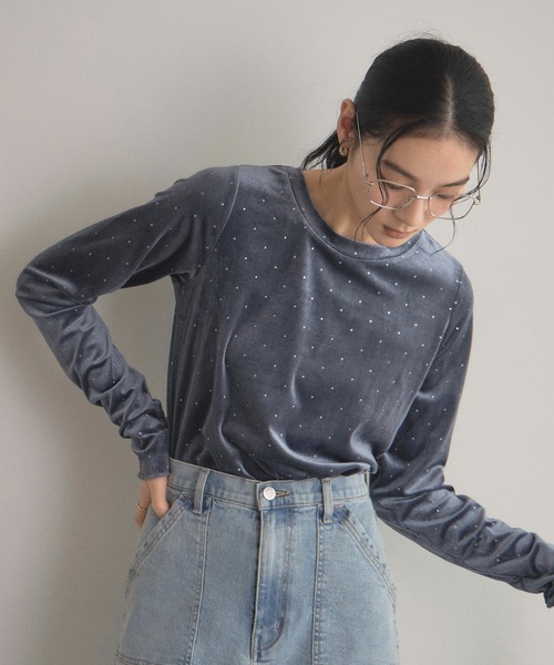 &. NOSTALGIA（ノスタルジア） tシャツ 「ZOZO限定」アソート柄ベロア