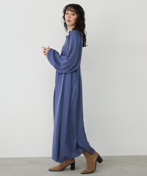 Unitage（ユニテージ） ワンピース スパンコール刺繍ロングスリーブOP