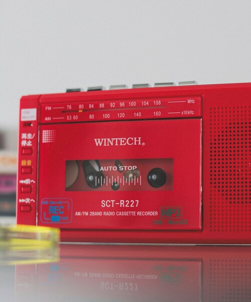 beams WINTECH / MicroSD/USB録音対応モノラルラジカセ WINTECH / MicroSD/USB録音対応モノラルラジカセ（スピーカー）｜BEAMS