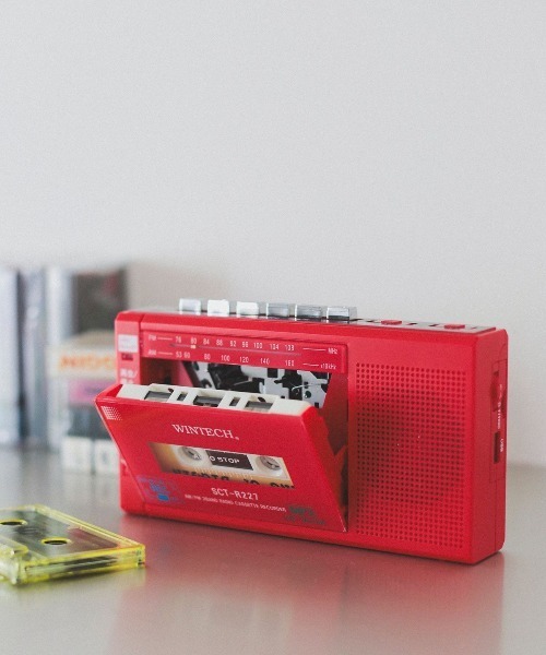 beams WINTECH / MicroSD/USB録音対応モノラルラジカセ BEAMS RECORDS（ビームス レコーズ） スピーカー WINTECH / MicroSD