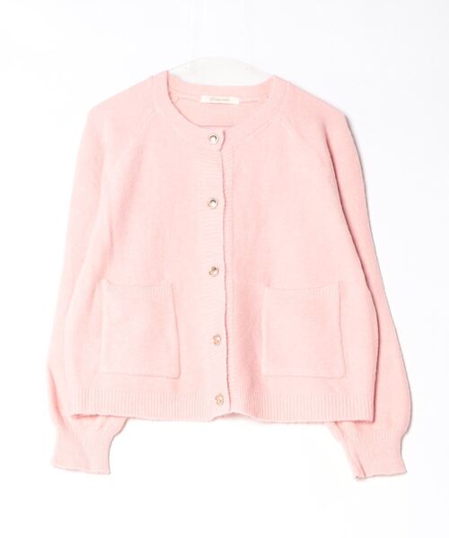 美品 Lil Ambition ピンクカーディガン　ショート丈　ニット カーディガン | Lil Ambition（リルアンビション