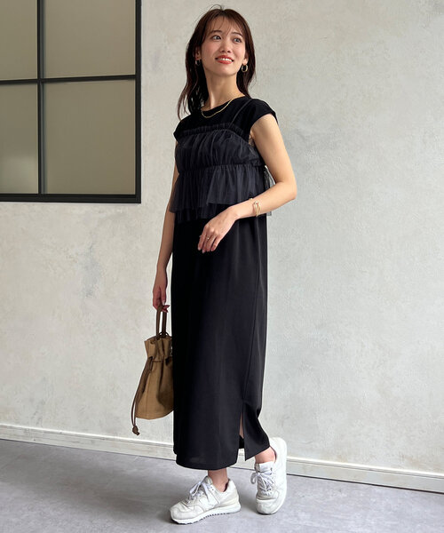 Chez toi 「Chez toi」 ノースリーブワンピース FREE ブルー