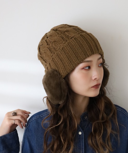 TESTIFY ニット帽 ニットキャップ ケーブルファーイヤーワッチ2 メンズ