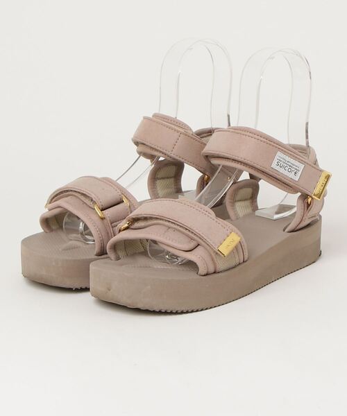 ベージュ ストラップサンダル フラットソール suicoke 「SUICOKE」 フラットサンダル 70 ベージュ レディース