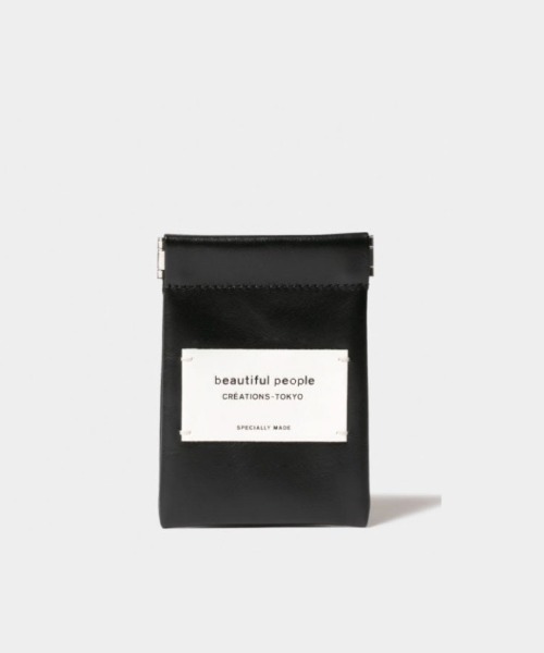 beautiful people 黒レザー財布 beautiful people 最大40%☆7/25限定 ビューティフルピープル 長