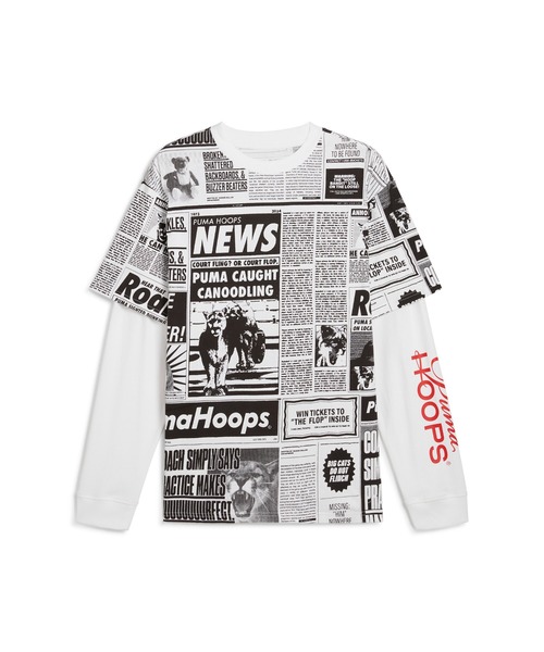 PUMA プーマ バスケットボール カルチャー メディア デイ 長袖 Tシャツ PUMA tシャツ プーマ メンズ バスケットボール カルチャー