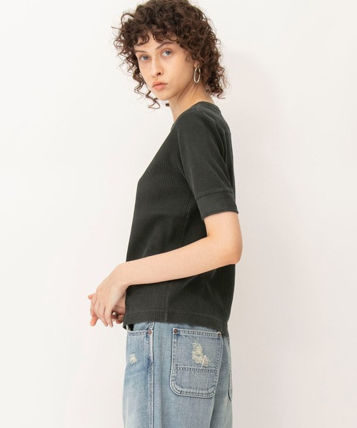 Johnbull tシャツ ピグメント針抜きTシャツ レディース