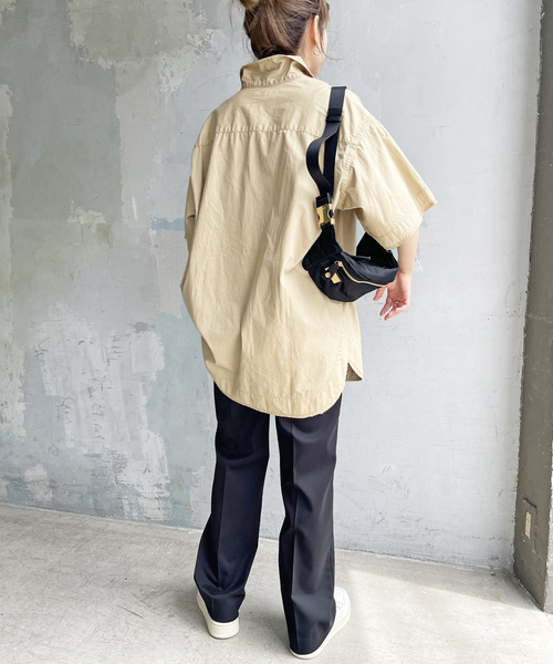 「Spick & Span」 半袖ブラウス FREE ベージュ レディース Spick＆Span 「Spick & Span」 半袖シャツ FREE ベージュ