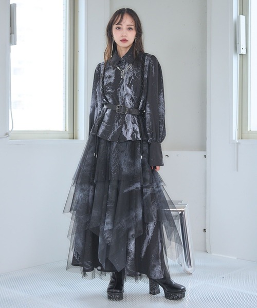 未使用完売品　HARE レースアップガラシャツ HARE ブラウス シャツ 「Goshow×HARE」レースアップガラシャツ