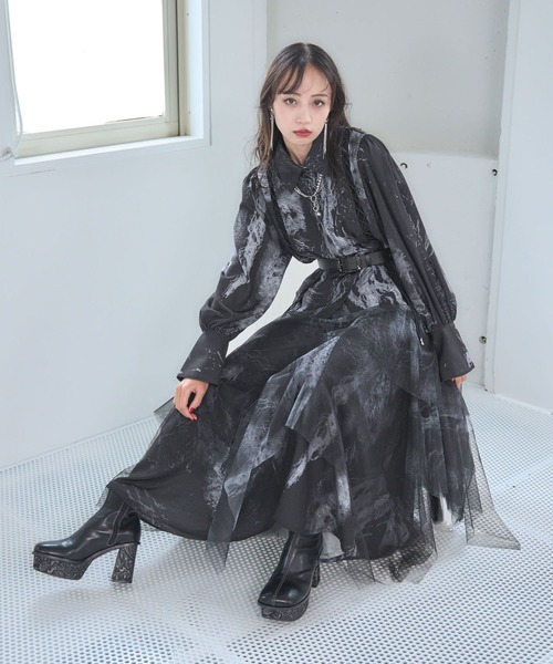 ブラウス シャツ 「Goshow×HARE」レースアップガラシャツ(HARE) レディース HARE ブラウス シャツ 「Goshow×HARE」レースアップガラシャツ