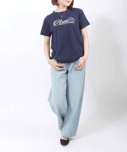 アーノルドパーマー　Tシャツ　半袖　ロゴ　レディース Arnie Arnold Palmer tシャツ Palmer（アーニーアーノルド