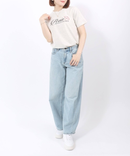アーノルドパーマー　Tシャツ　半袖　ロゴ　レディース Arnie Arnold Palmer tシャツ Palmer（アーニーアーノルド