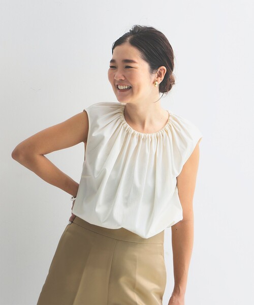 ブラウス シャツ グロス トップス .M「手洗い可」 レディース