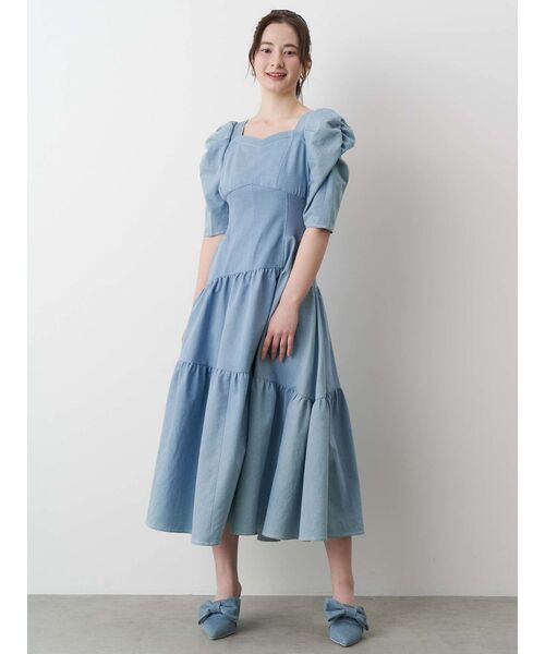 CALNAMUR パンプス BIG RIBBON CLIP MULE/ビッグリボンクリップ