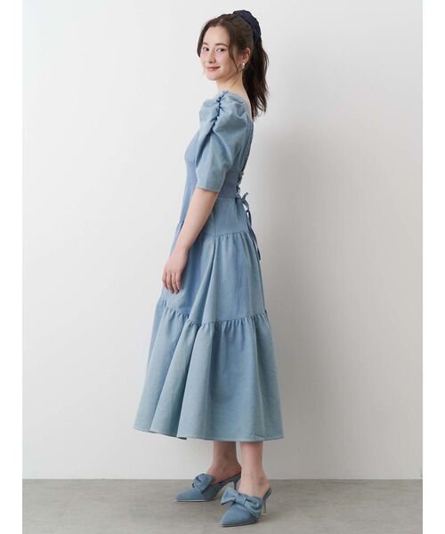 CALNAMUR サンダル BIG RIBBON CLIP MULE/ビッグリボンクリップ