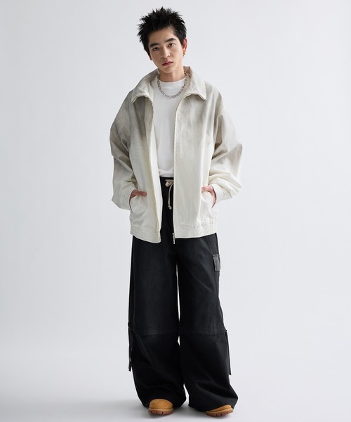 Nebula Fusion ブルゾン アウター Cotton dirt design stand collar