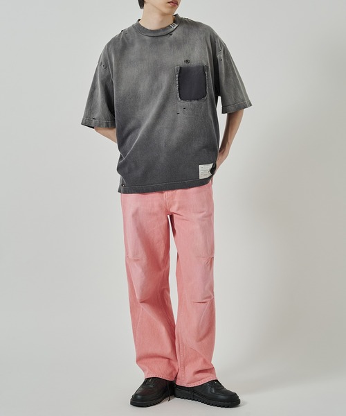 ジーンズ DRAPE OVER DENIM PANTS メンズの画像