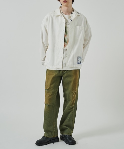 ジーンズ DRAPE OVER DENIM PANTS メンズの画像
