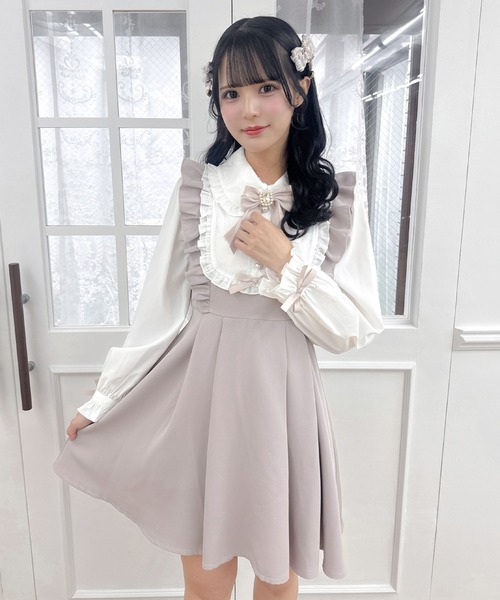ROJITA ワンピース ヨークフリルデザインワンピース : ZOZOTOWN