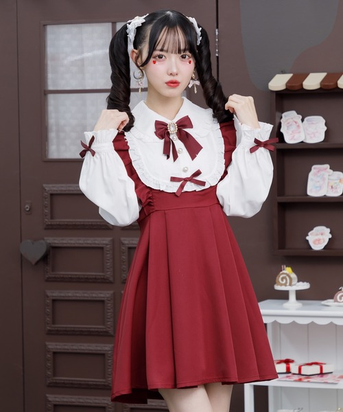 ROJITA ワンピース ヨークフリルデザインワンピース : ZOZOTOWN