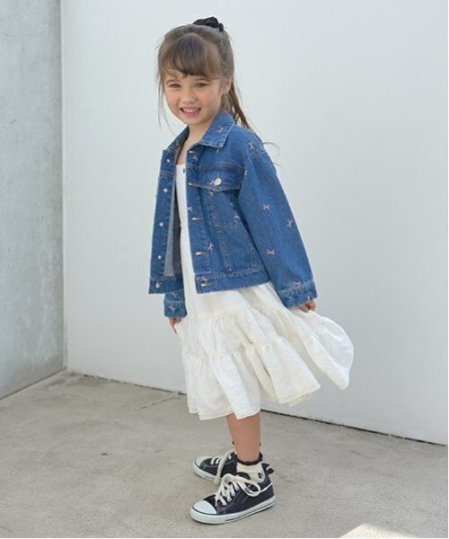 ブルゾン アウター 「LOVE DENIM」アソート刺しゅう総柄Gジャン