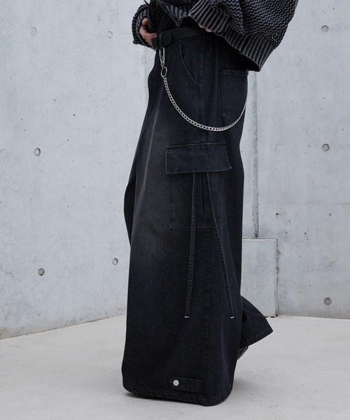 【spielio】 ヴィンテージライクワイドフレア合皮パンツ Spielio パンツ 「Spielio」vintage like wide flare pants