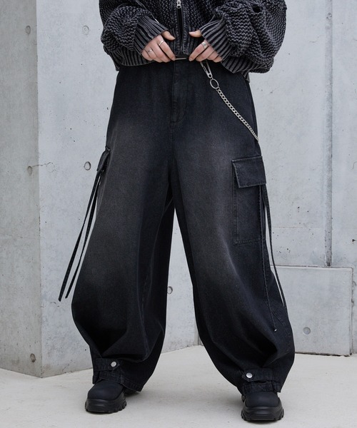 Spielio カーゴパンツ 「Spielio」Vintage like denim cargo wide