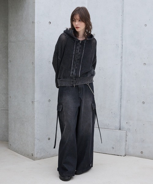 YOSHIYUKI KONISHI コーティング デザイン カーゴパンツ ワイド Asahicho 作業服 作業着 レディースカーゴパンツ 鎧 YOROI WORKS(R