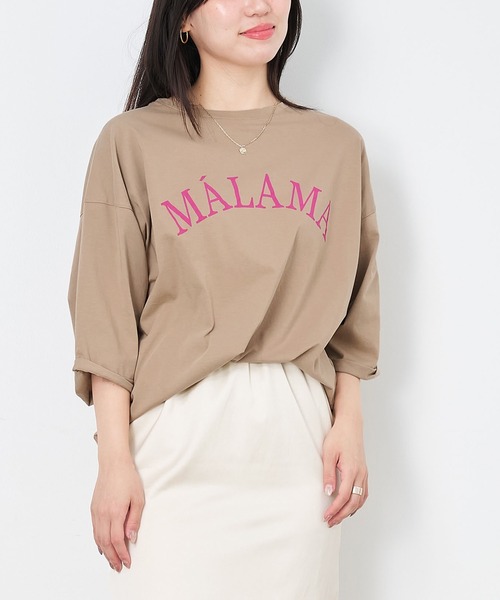 MICA&DEAL tシャツ MALAMA”ロゴプリントプルオーバー レディース