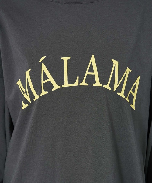 MICA&DEAL tシャツ MALAMA”ロゴプリントプルオーバー レディース