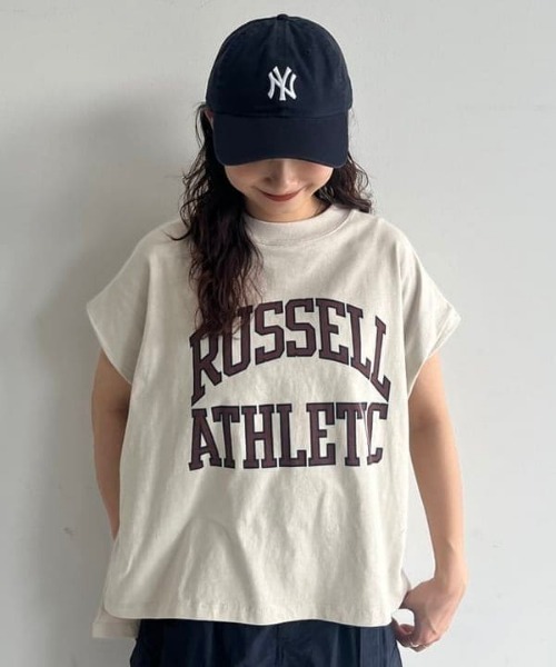 tシャツ 「別注」RUSSELL ATHLETIC / クラシック スクエア Ｔシャツ レディース Russell Athletic tシャツ 「別注」RUSSELL ATHLETIC