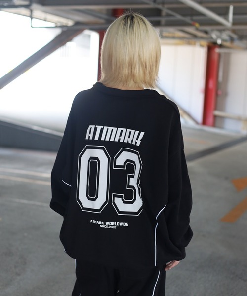 マーク♡ネイビートレーナー ATMARK トレーナー スウェット 「フリーサイズ / UNISEX