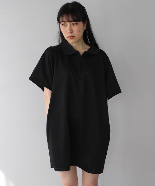 SANSeLF ワンピース 「SANSeLF」ポロシャツチュニックワンピース