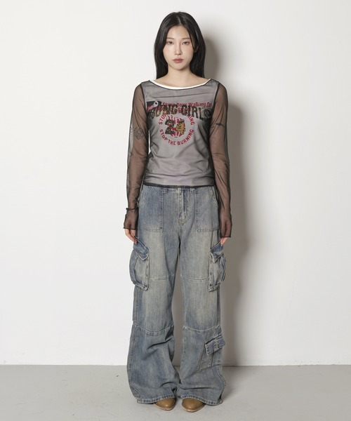 FOLLOWIN tシャツ 「2025SS」Y2Kジュディプリントデザイン