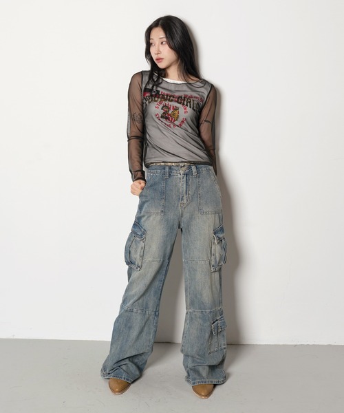 FOLLOWIN tシャツ 「2025SS」Y2Kジュディプリントデザイン