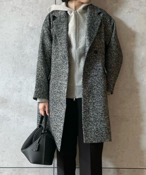 Mila Owen（ミラオーウェン） チェスターコート 1 ブラック レディース