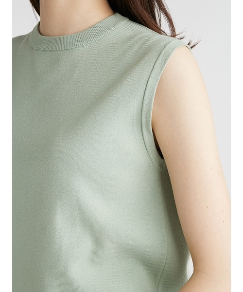 「Mila Owen」 ノースリーブニット 0 チャコールグレー レディース_画像5