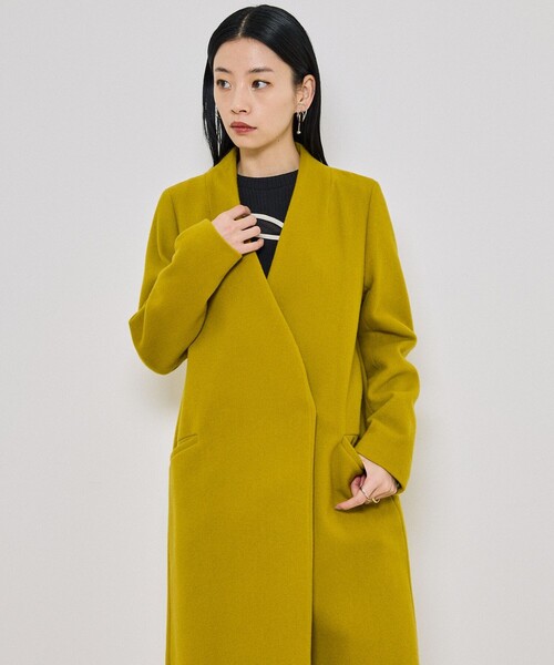 UNITED TOKYO（ユナイテッドトウキョウ） ノーカラーコート 2 パープル