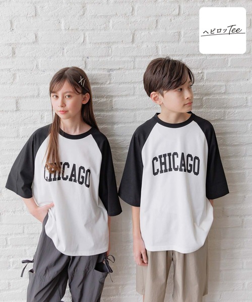 GLOBAL WORK（グローバルワーク） tシャツ ヘビロッTEEラグランBIG
