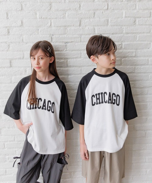 GLOBAL WORK tシャツ ヘビロッTEEラグランBIG/147389 キッズ